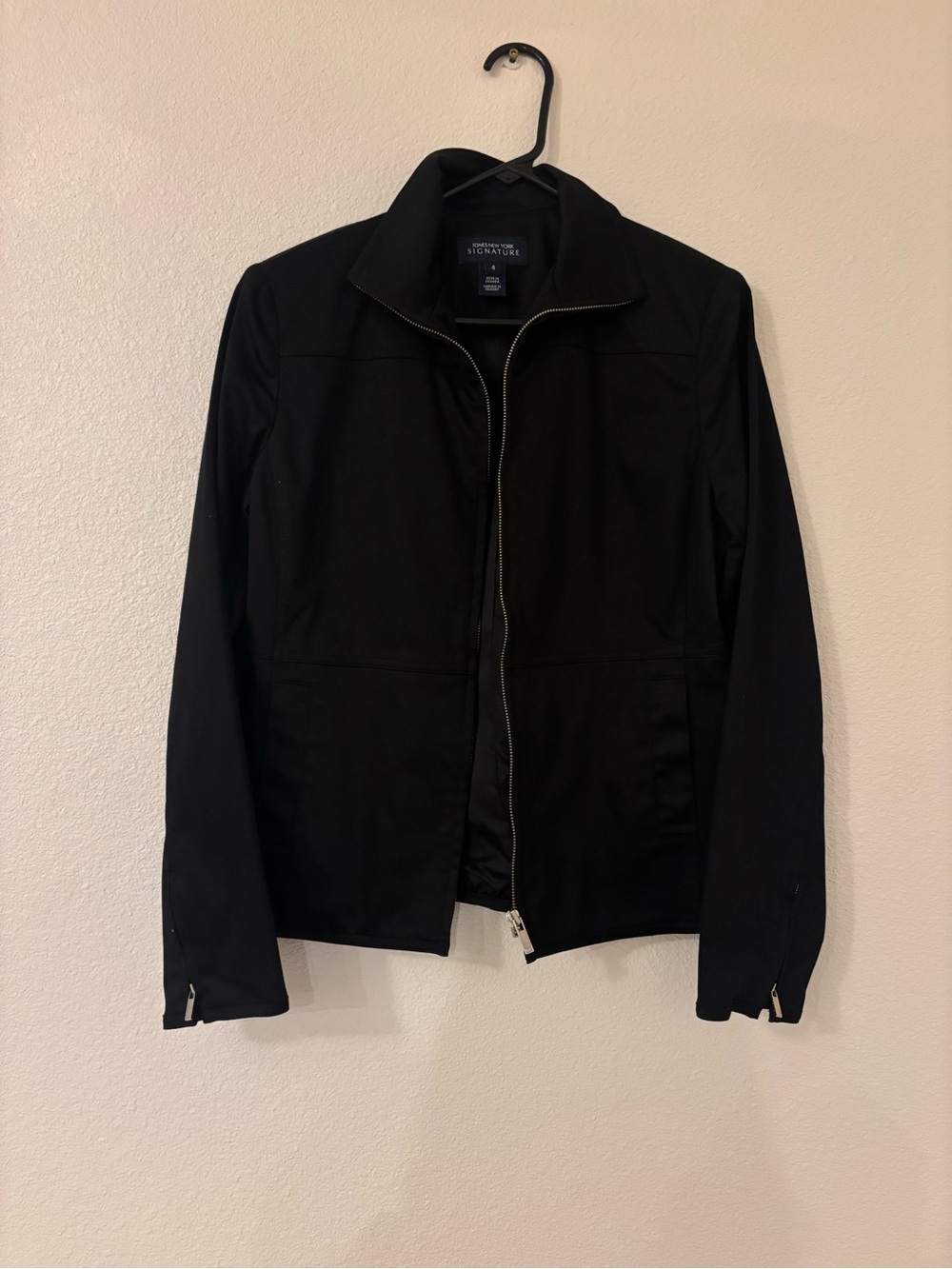 Women’s Black Zip Front Jacket